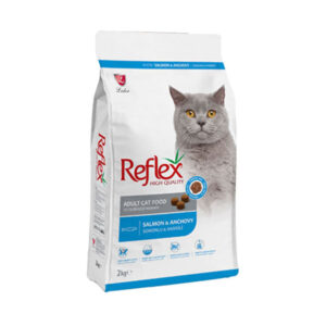 غذای خشک گربه بالغ رفلکس با طعم سالمون و آنچوی وزن 15 کیلوگرم ADULT CAT FOOD WITH SALMON & ANCHOVY
