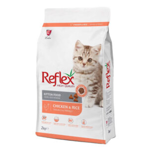 غذای خشک بچه گربه رفلکس با طعم مرغ و برنج وزن 15 کیلوگرم | Reflex Kitten Food with Chicken and rice 15kg
