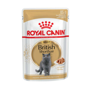 پوچ گربه رویال کنین بریتیش ادالت (Royal Canin British Adult Cat Pouch) وزن 85 گرم