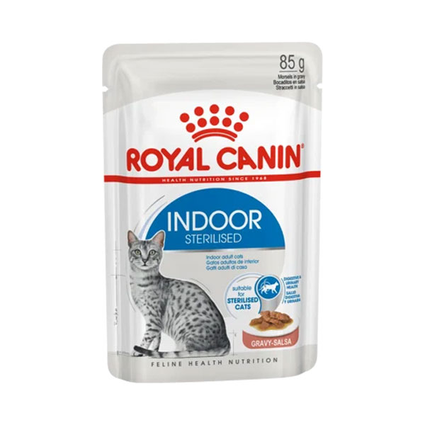 پوچ گربه ایندور استرلایزد رویال کنین (Royal Canin Indoor Sterilized cat pouch) وزن 85 گرم