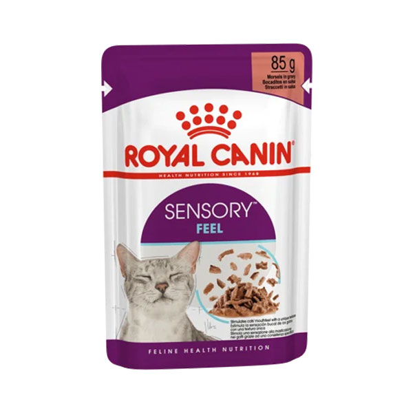 پوچ گربه رویال کنین سنسوری فیل (Royal Canin Sensory Feel Cat Pouch) وزن 85 گرم