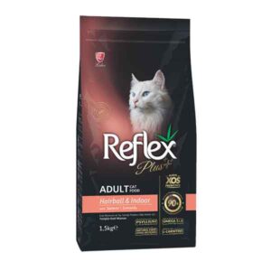 غذای خشک گربه هیربال رفلکس پلاس با طعم سالمون 1.5 کیلوگرم