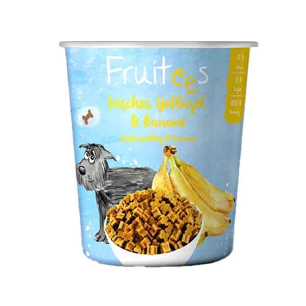 تشویقی میوه ای سگ بوش با طعم مرغ و موز (Bosch Fruitees Dog Treats with Chicken and Banana) وزن 200 گرم