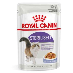 پوچ گربه رویال کنین استرلایزد ژله ای (Royal Canin Sterilised in Jelly) وزن 85 گرم