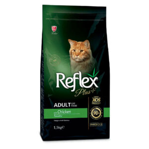 غذای خشک گربه بالغ رفلکس پلاس با طعم مرغ (Reflex Plus Adult Cat Food with Chicken) وزن 1.5 کیلوگرم