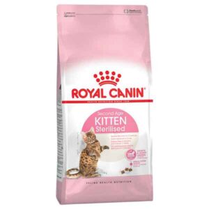 غذای خشک بچه گربه کیتن استرلایزد رویال کنین (Royal canin kitten Sterilised dry food) وزن 2 کیلوگرم
