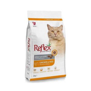 غذای خشک گربه بالغ رفلکس با طعم مرغ (Reflex Adult Cat Food with Chicken) وزن 2 کیلوگرم