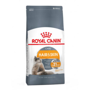 غذای خشک گربه رویال کنین هیر اند اسکین (Royal Canin Hair and Skin dry cat food) وزن 400 گرم